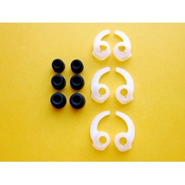 12pcs (BMF-CLSTB)- S/M/L Premium Memory Foam and Stabilizers Replacement Set Earbuds Eartips Compatible with Plantronics Backbeat Go 2 Earphones Headphones