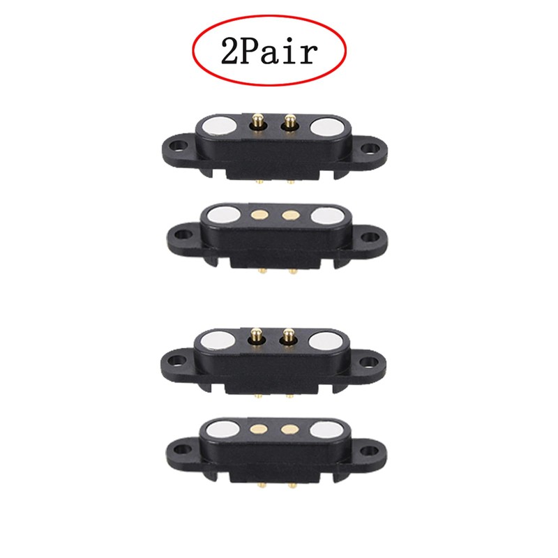 2 Pair Magnetic Pogopin Connectors, 2/3/4/5P 2A Spring Loaded Male/Female,