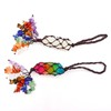 7 Chakra Hanging Car Charm Hexagonal Pillar Yoga Stone Accessories