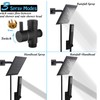 6'' Square High Pressure Rain Black Shower Heads with Handheld
