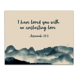 TJ Originals Book of Jeremiah Bible Quote Wall Art, Christian Art Print, Christian Gifts for Women, Religious Verses Desk Decor, Bible Verses Office Wall decor, Catholic Art Wall Decor (11x14 in)