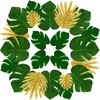 Veytoo Palm Leaves Hawaiian Party Decorations, 48 Pieces 4 Kinds