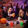 50 Pcs Halloween Disposable Plastic Cups, Spooky 12oz Cold Drink
