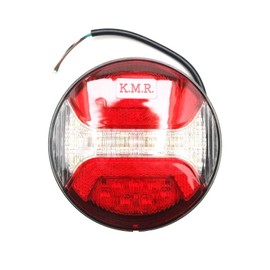 Matel Service LED Rear Light Round Diameter 122 with Rear Fog Light Reversing Light for Trailers Lorries Cars etc.