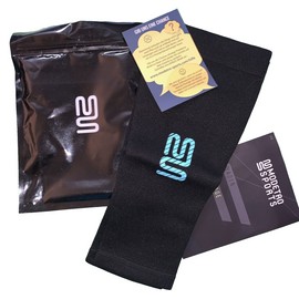 Unbranded Modetro Sports  Compression Sleeve Ankle Brace Leg Supp Men & Women 2 Pieces S/M
