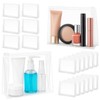 Circloophs - Bolsa de maquillaje transparente con cierre, Transparente, 6"
