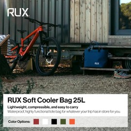 RUX 25L Soft Cooler Bag (Mars Red) - Adventure-Ready Modular Cooler - Waterproof, Lightweight, Highly Functional Cooler Bag, and Perfect for Overlanding, Camping, and Van Life