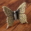 5Pcs Vintage Butterfly Cupboard Door Knobs Cabinet Handles Furniture Chest