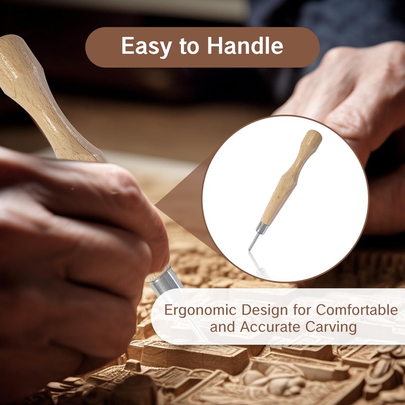 NIIIYTYB V Tool Wood Carving Chisel Micro Chisel Tools 0.06