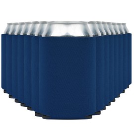 Fundas para latas de cerveza en blanco (paquete de 30) para latas de cerveza con aislamiento suave – Apto para HTV Koolies lisos a granel para latas y botellas de cerveza, Coolie en blanco para