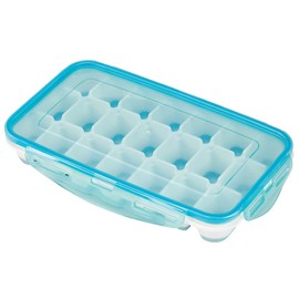 Covered Ice Tray – Kitchen Discovery – Ice Cube Tray with Lid for No Spill Filling and Odor Free Storage