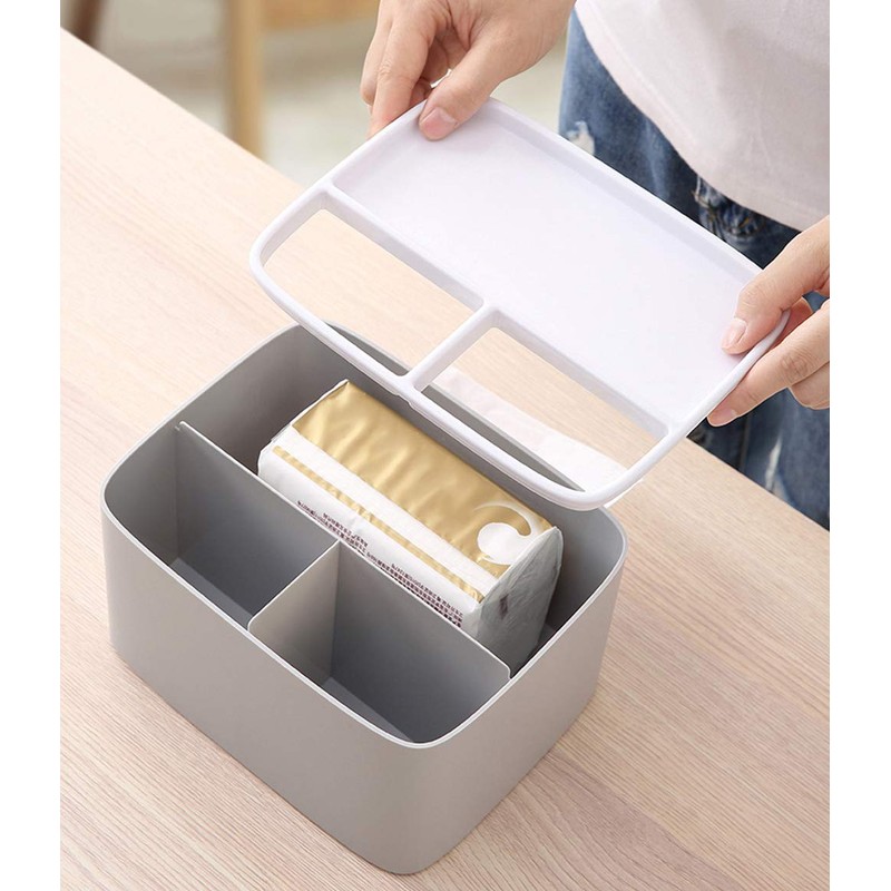 MHTECH Multifunction Tissue Box, Remote Control and Tissue Holder, Organizer