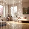 DALAETUS 2 Pcs Glitter String Curtain Panel Set, 100 x