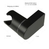 Shower Holder Black Matt Tilt Angle Adjustable ABS Chrome-Plated Wall