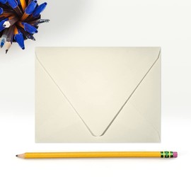LUXPaper A2 Contour Flap Invitation Envelopes | 4 3/8" x 5 3/4" | Natural | 80lb. Text | 30% Recycled | 250 Qty