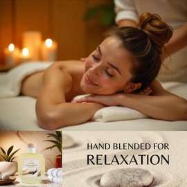 Luxurious Vanilla Massage Oil - (250ml) Full Body Oil for Relaxing Massage Therapy, None Greasy Silky Smooth Aromatherapy All Natural Sweet Almond, Apricot & Fractionated Coconut Oils with Vitamin E