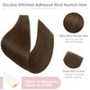 Silk-co Double Stitched Tape Extensions Real Hair Pack of 20,