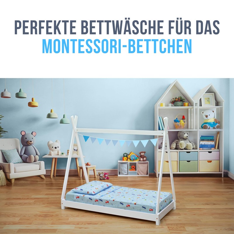 GOYSILA Montessori Bed Linen 70 x 140 cm, 1 Fitted