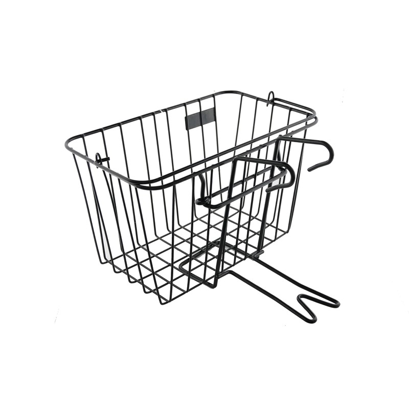 Wire Bike Basket Mesh Shopping Bicycle Front Handle Shopper Black