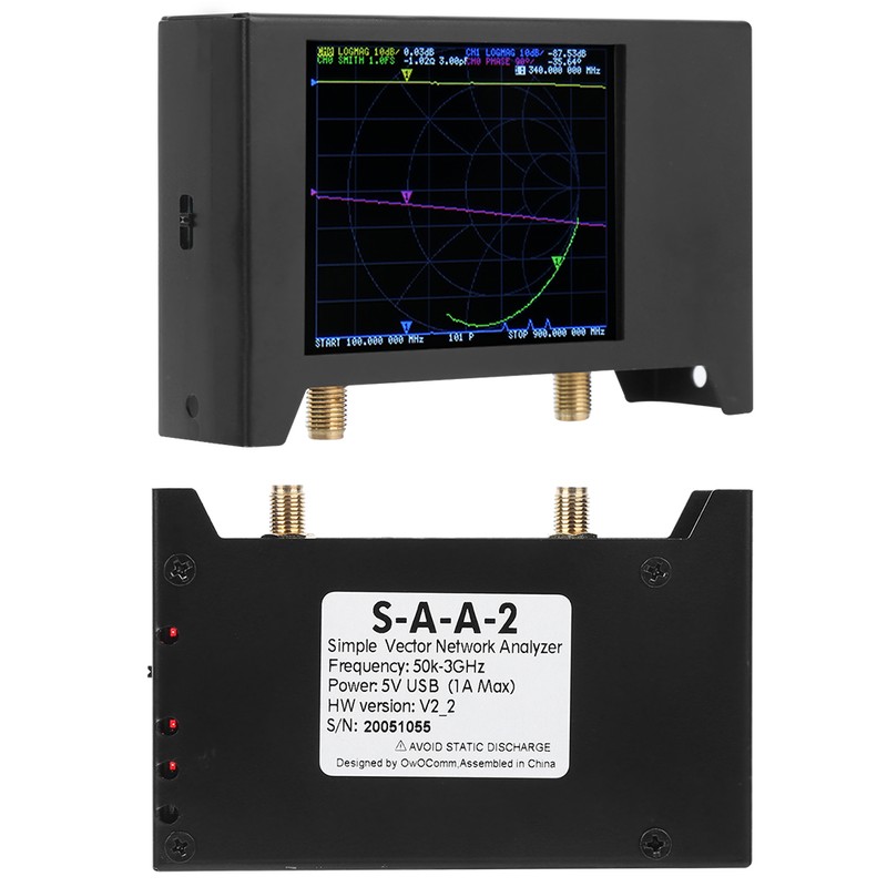 50KHz‑3GHZ Antenna Analyzer 2.8in Screen with Shell Network Analysising Tool