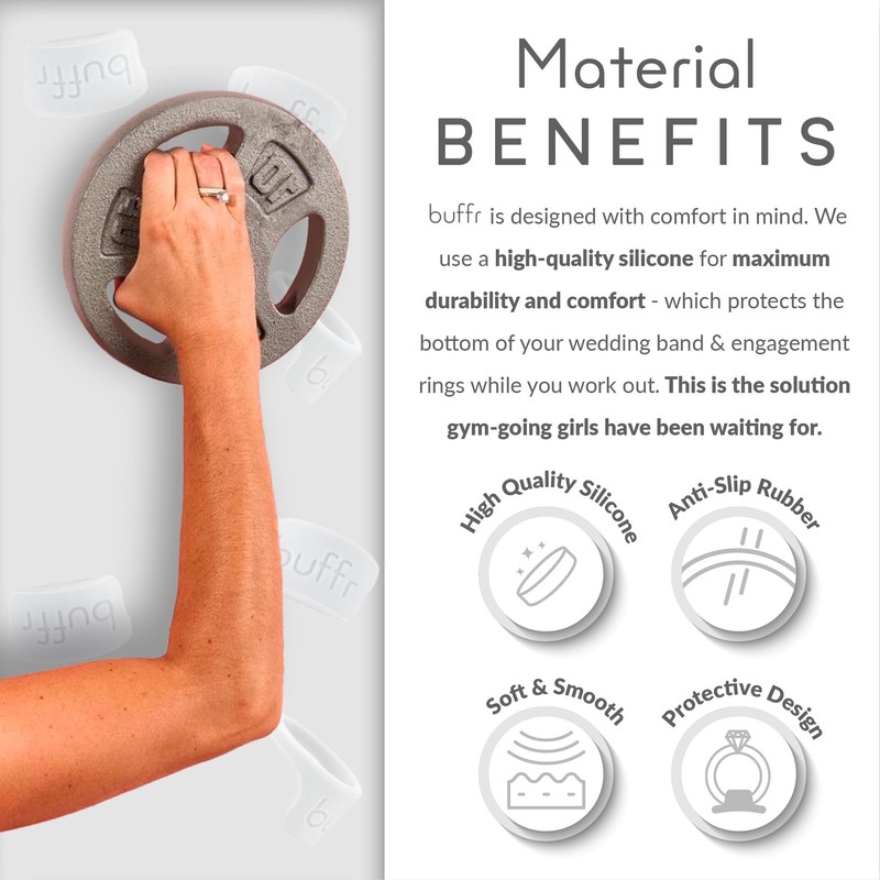 BUFFR Silicone Ring Protector for Working Out – Wedding Ring