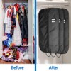 ecooe 2 x Black Garment Bag Polyester Garment Cover Clothes
