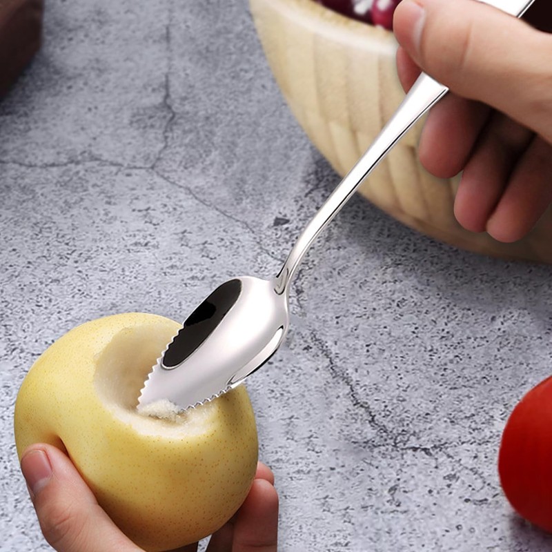 2 Pieces Grapefruit Spoon, Sharp Spoon, Kiwi Spoon, Stainless Steel