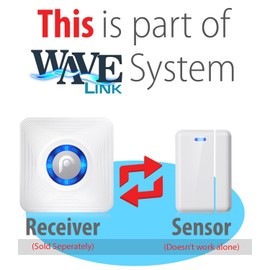 Fosmon WaveLink 51018HOM Add-On Door Contact Sensor Unit (No Receiver) - White