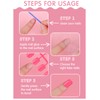 576 Pieces Artificial Nails, EBANKU Children's Square Short Fingernails, Round