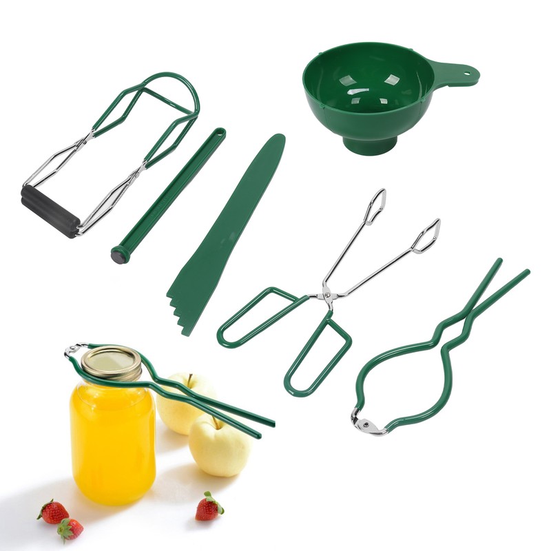 6 Pcs Canning Kit Canning Funnel Tong Bubble Popper Jar
