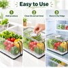 Refrigerator Storage Box for Food Organization – Clear Stackable Container