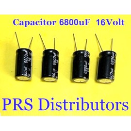 JCCON CAPACITOR 6800uF 16V Radial Electrolytic Capacitor 6800mF 6800 uF  USA SELLER - 4 Pieces