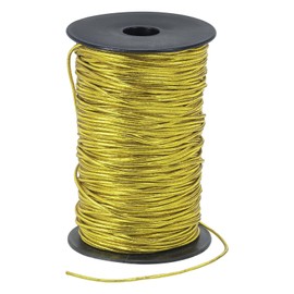 PATIKIL Stretchy String for Bracelets 109 Yards / 100m, 1.5mm Elastic Cord for Jewelry Making, Necklaces, Beading and Crafts DIY, Bright Yellow