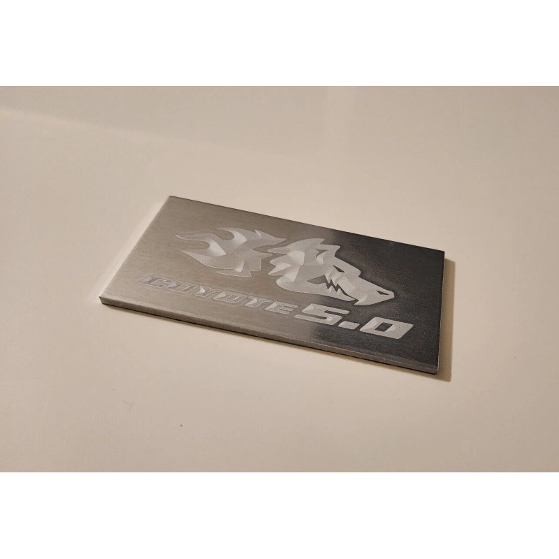 Coyote Mustang 2011-2023+ Mustang Coyote v2 Interior Engraved Badge Dash