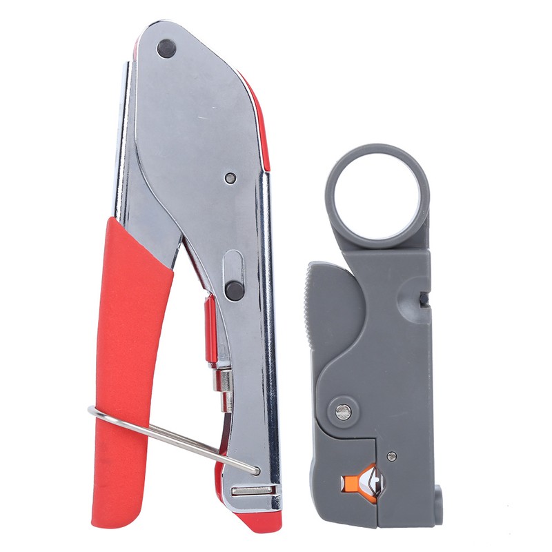 22PCs Cable Crimping Cutter Multifunction Crimper Coaxial F- Head Crimping