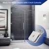 Glass Shower Door Hinge, Aluminum Silver Door Mount Hinge Fits
