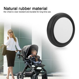 Pushchair Rubber Wheels, Replacement Pushchair Yoyo Babyzen Rubber Wheels Front Rear Accessories for Yoya Vovo Pushchair with Tools (One Pair of Rear Wheels)