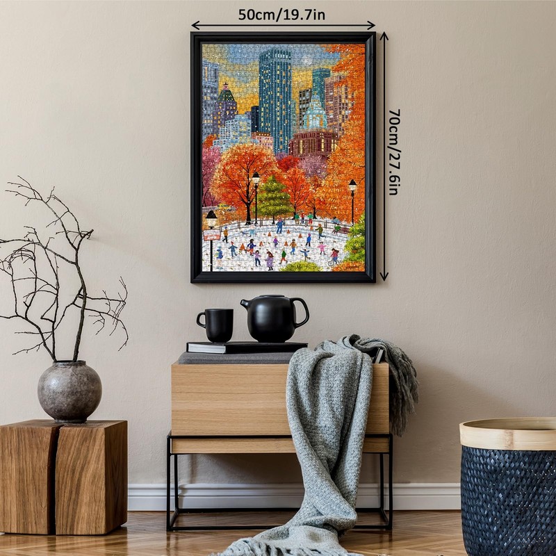 Fall Central Park Puzzles 1000 Pieces for Adults, Fun Fall