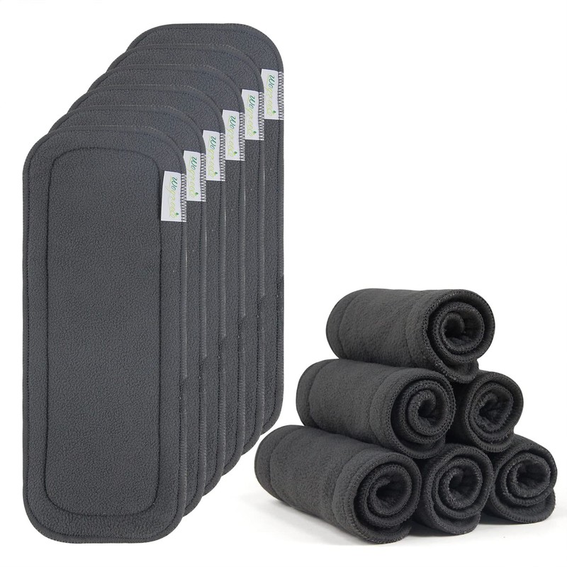 Wegreeco Reusable Soft 5 Layers 12 Pack Charcoal Inserts for