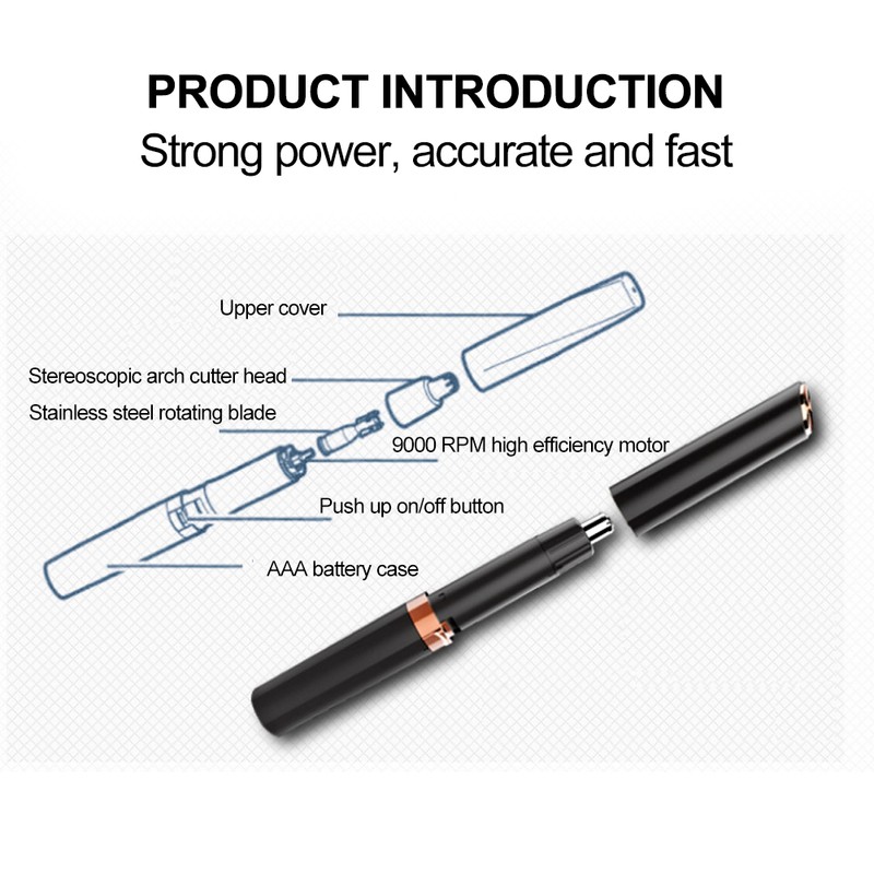 Multi Functional Electric Nose Hair Shaver Beard Eyebrow Trimmer Cutting