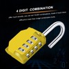 Diyife Combination Padlock, [2 Pack] 4 Digit Lock Combination, Padlock