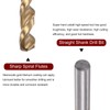 sourcing map Twisted Drill Bit 10.1 mm Titanium Coated (HSS-E)