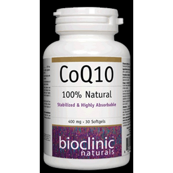 Bioclinic Naturals CoQ10 - 400 mg 30 Softgels