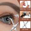 ZWWOGE Eyelash Curler 3-Piece Set Includes Partial Eyelash Curler, Double