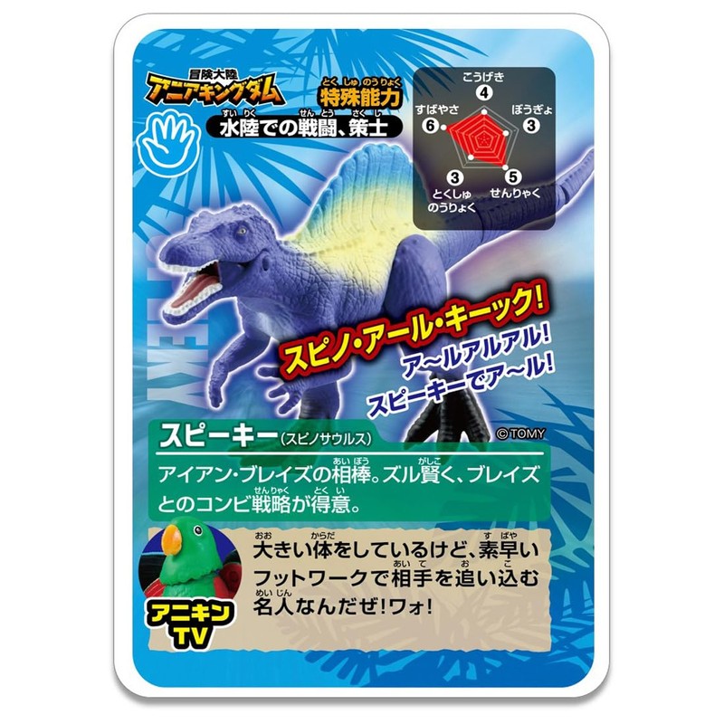 Takara Tomy Ania Adventure Continent Ania Kingdom Speaky (Spinosaurus) Animal
