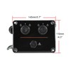 Dual Twin Engine Key Switch Panel Compatible with Yamaha Outboard