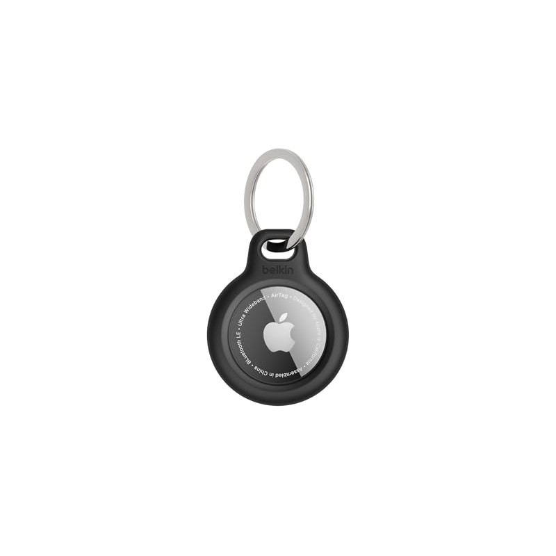 Belkin F8W973btBLK Soporte seguro con Llavero para Air Tag, Negro