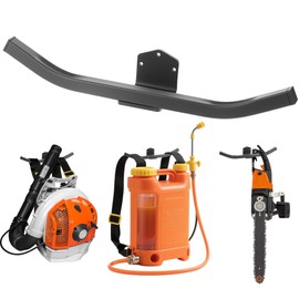 scoopify Backpack Blower Hanger, Heavy Duty Wall Mount for Chainsaw & Sprayer - Garage Storage Organizer, 220lbs Capacity with 4mm Steel & Aircraft Rivets (1 Pack)