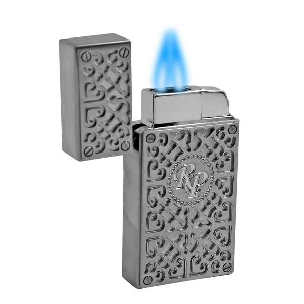 Rocky Patel Burn Collection Torch Lighter - Chrome with Chrome