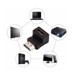 iSeventy9 HDMI Male to HDMI Female Cable Adaptor Converter Extender 270/90 Degree Angle Compatible for 1080P HDTV, PC, Projector